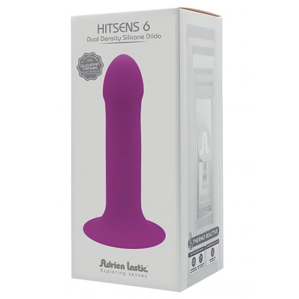 Dildo Morbido e Modellabile con Testicoli e Ventosa - Hitsens 6 (Viola)