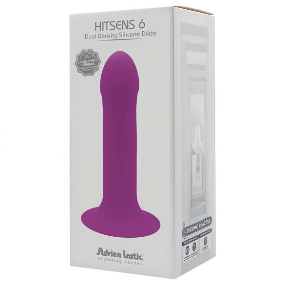 Hitsens 6 - Flexible Suction Cup Dildo (Purple)