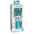 Dillio Curious Five - suction cup silicone dildo (15cm) - turquoise