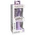 Dillio Nyfiken Fem - sugpropp silikon dildo (15cm) - lila