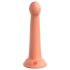 Esploratore Segreto Dillio - Dildo siliconico con ventosa e glande (17cm) - arancione