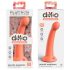 Dillio Secret Explorer - ar piesūcekni fallusa formas dildo (17cm) - oranžs