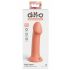 Dillio Grand Héros - godemichet en silicone avec ventouse (17cm) - orange