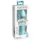 Dillio Grote Held - zuignap dildo (17 cm) - turquoise