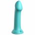 Dillio Big Hero - silikonski dildo s ljepljivim potplatom (17cm) - tirkiz