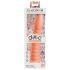 Dillio Wild Thing - Suction Cup Textured Dildo (19cm) - Orange