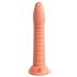 Dillio Wild Thing - Suction Cup Ribbed Dildo (19cm) - Orange