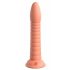 Dillio Wild Thing - sugkoppare räfflad dildo (19 cm) - orange