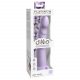 Dillio Slim Seven - suction cup stimulating dildo (20cm) - purple