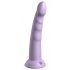 Dillio Slim Seven - Suction Cup Stimulator Dildo (20cm) - Purple