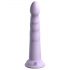 Dillio Slim Seven - suction cup stimulating dildo (20cm) - purple