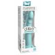 Dillio Slim Seven - Suction Cup Stimulating Dildo (20cm) - Turquoise