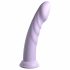 Dillio Super Eight - silikonski dildo s ljepljivim potplatom (21cm) - ljubičasti