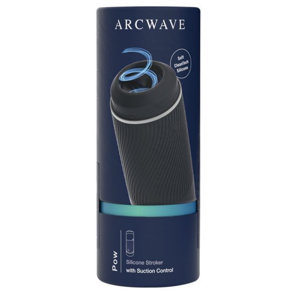 Arcwave Pow - manuálny sací masturbátor (čierny)