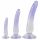 Crystal Clear - Anal Trainer Dildo Set - 3pcs (Transparent-Blue)