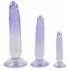 Crystal Clear - Anal Trainer Dildo Set - 3pcs (Transparent-Blue)