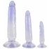 Crystal Clear - Anal Trainer Dildo Set - 3pcs (Transparent-Blue)