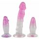 Crystal Clear - Anal Trainer Set - 3pcs (Transparent-Pink)