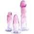 Kit Allenamento Anale Crystal Clear - 3 Pezzi (Trasparente-Rosa)