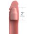 X-TENSION Elite 2 - Prezervativ pentru penis cu inel testicular (natur)