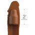 X-TENSION Elite 2 - Cuttable penis sheath (brown)