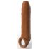 X-TENSION Elite - cock ring penile sheath with open end (dark natural)