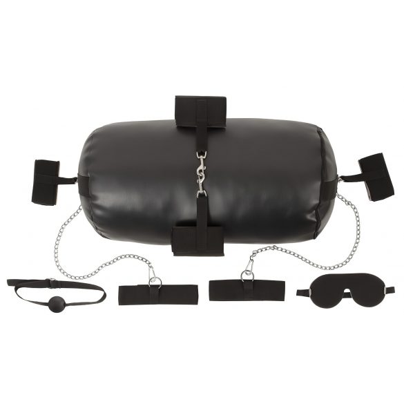 Bad Kitty - Complete Bondage Set with Pillow - 11 Pieces (Black)