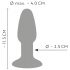 You2Toys - silikónové análne dildo (farebné)