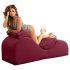 Liberator Esse Lounger - Adjustable Sex Sofa - 3 Piece (Burgundy)