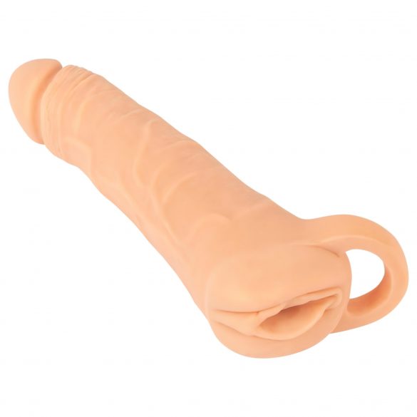 Nature Skin - Guaina per pene e figa artificiale 2in1 - 23 cm (naturale)