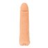 Nature Skin - 2v1 umělá kundička a návlek na penis - 23cm (přírodní)