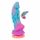 Beasty Cocks - dildo alieno in silicone (blu-arancione)