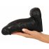 Realistixxx Real Giant - giga dildo z jądrami - 22 cm (czarny)