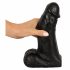 Realistixxx Real Giant - dildo s gigantickými semenníkmi - 22 cm (čierne)