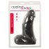 Realistixxx Real Giant - giga dildo z jądrami - 22 cm (czarny)