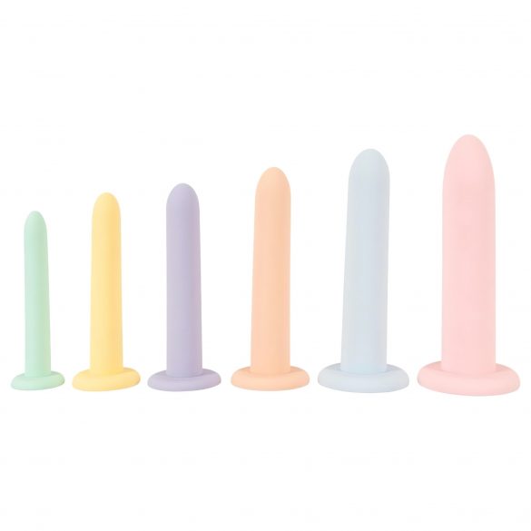 Sexrad på rad - dildo träningssats - 6 st (färgglad)