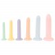 Six in a Row - dildo trainer set - 6 pcs (colorful)