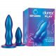 Durex Deep & Deeper - anal plug set - 2-piece (blue)