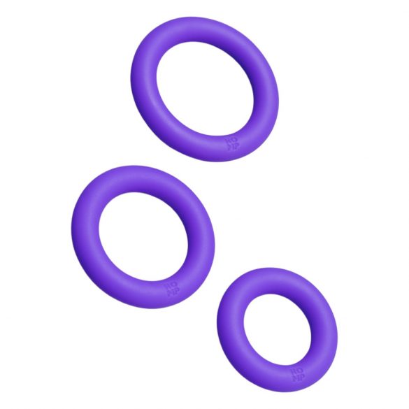 ROMP Remix Trio - Cock Ring Set - 3pcs (Purple)