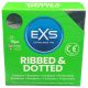 EXS Ribbed, Dotted and Flared - dotted condom (3 pcs)