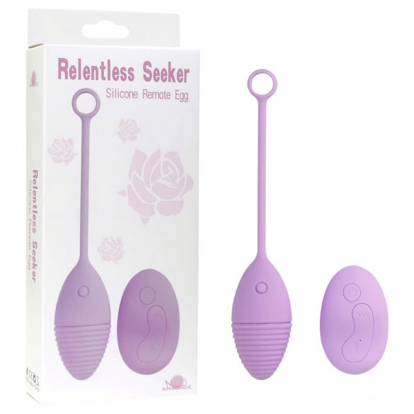 Lonely Relentless Seeker - Rechargeable Radio-Controlled Vibrating Egg (Purple)