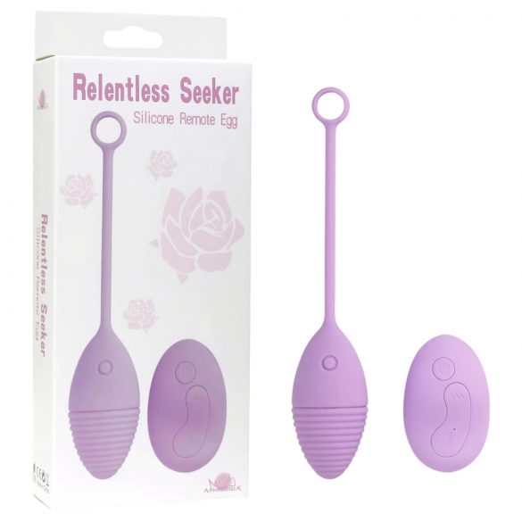 Lonely Relentless Seeker - rechargeable, remote-controlled vibrating egg (purple)