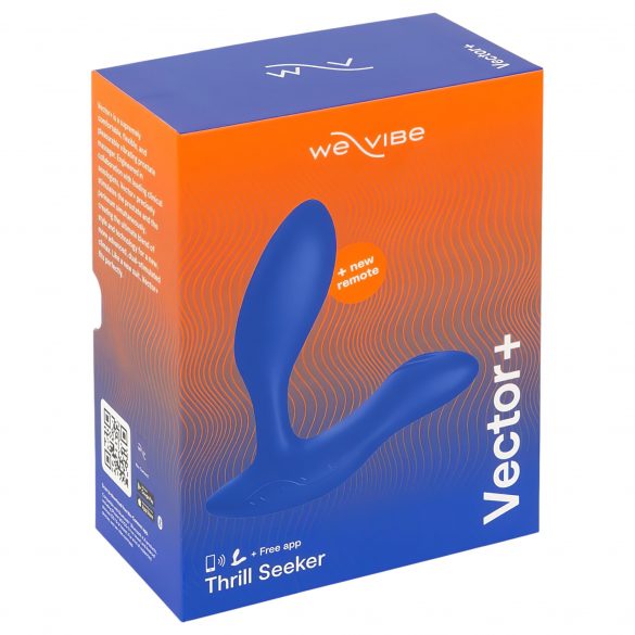 We-Vibe Vector+ - επαναφορτιζόμενος, έξυπνος πρωκτικός δονητής (μπλε)