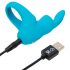 Happyrabbit Cock - vibračný krúžok na penis na batérie (modrý)