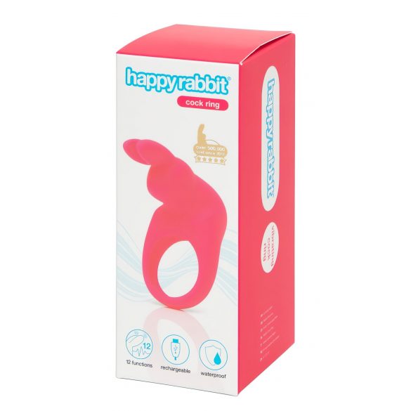 Happyrabbit Trilring - oplaadbare vibratie penisring (roze)