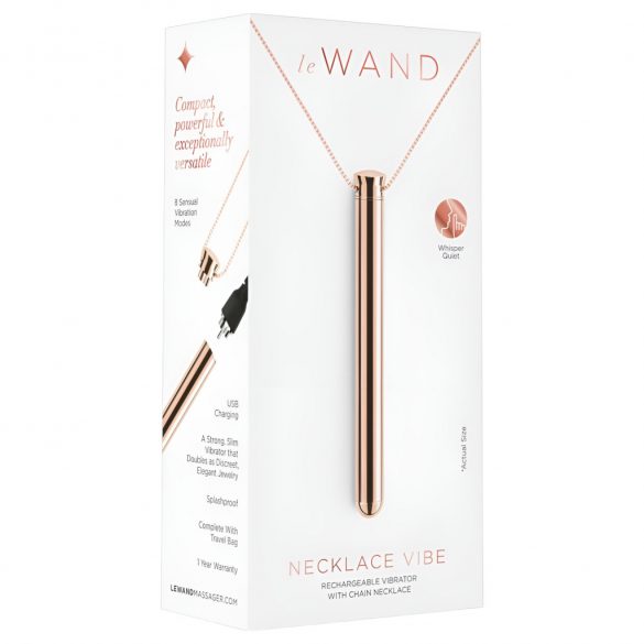 le Wand - luxurious vibrator necklace - (rose gold)