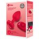 b-vibe heart - rechargeable, radio-controlled anal vibrator (red)