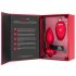 b-vibe Herz - aufladbarer, funkgesteuerter Anus-Vibrator (rot)