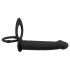 Black Velvets Dubbele F - Strap-on anale vibratie (zwart)