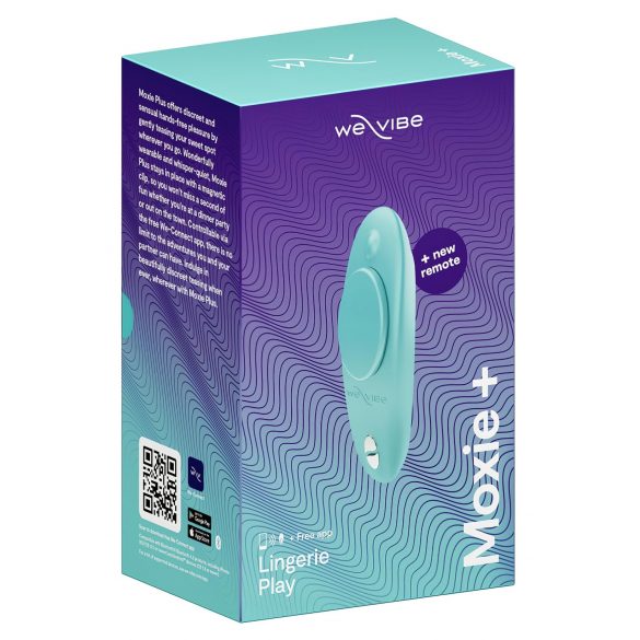 We-Vibe Moxie+ - radiowy, inteligentny wibrator łechtaczkowy (turkusowy)